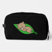 Beer op een blad toilettasje (Voorkant)