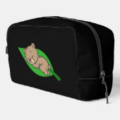 Beer op een blad toilettasje (Rechterhoek)