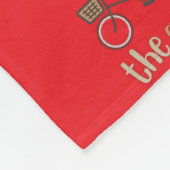 Beer op een fiets fleece deken (Hoek)
