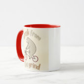 Beer Op Een Fiets Koffiemok Mok (Voorkant links)