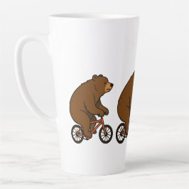 Beer op een fiets – Wilde rit trillingen Latte Mok