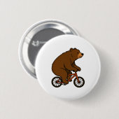 Beer op een fiets – Wilde rit trillingen Ronde Button 5,7 Cm (Voorkant /achterkant)