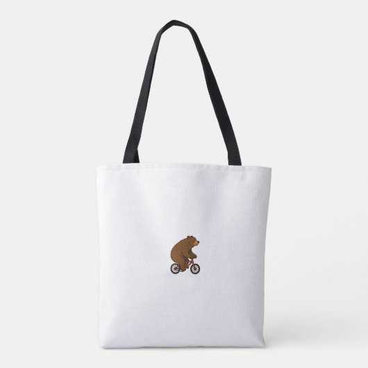 Beer op een fiets – Wilde rit trillingen Tote Bag (Achterkant)
