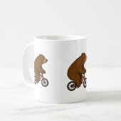Beer op een fiets – Wilde rit vibes Koffiemok (Voorkant links)