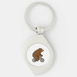 Beer op een fiets – Wilde rit-vibes Sleutelhanger