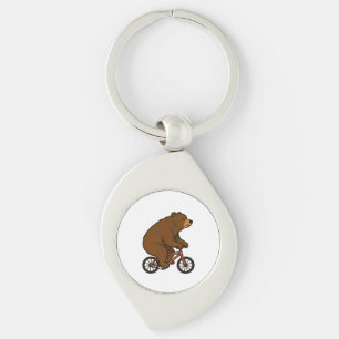 Beer op een fiets – Wilde rit-vibes Sleutelhanger