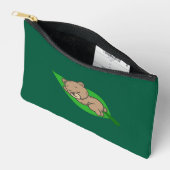 Beer op een klein blad etui (Open)
