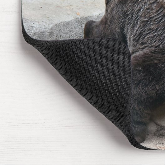 Beer op een rots muismat (Hoek)