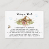*~* Beer op gras Genieten van bloemen Breng een bo Informatiekaartje (Voorkant)