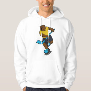 Beer op ijshockey met ijshockeystick hoodie