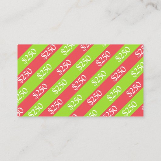 Beer op kerstcadeau $250 cadeaubon kortingskaartje (Achterkant)