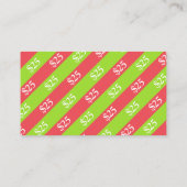 Beer op kerstcadeau $ 25 cadeaubon kortingskaartje (Achterkant)