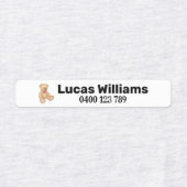 beer op maat gesneden naam & telefoonnummer ijzero labels (Design 1)