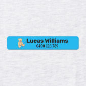 beer op maat gesneden naam & telefoonnummer ijzero labels (Design 2)