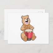 Beer op muziek met drum briefkaart (Voorkant / Achterkant)