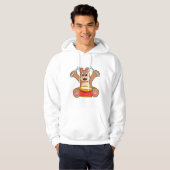 Beer op muziek met drum hoodie (Voorkant volledig)