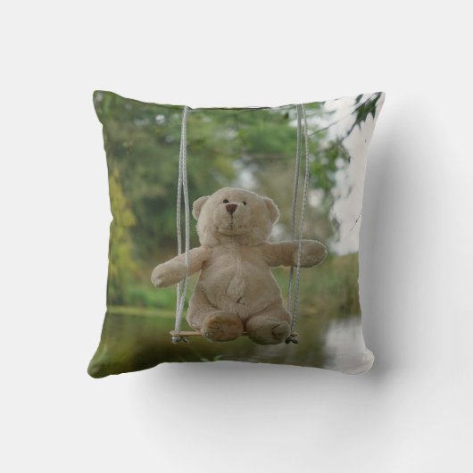 Beer op schommel vanaf de rug. kussen (Achterkant)