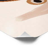 Beer op skateboard, kinderkamer muurkunst, kinder  perfect poster (Hoek)