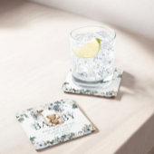 Beer op Swing Sage Green Neutral Baby shower Kartonnen Onderzetters