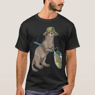 Beer op visvangst met hengel & Vis T-shirt