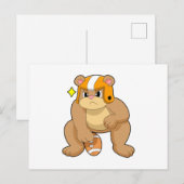 Beer op Voetbal Sporten Briefkaart (Voorkant / Achterkant)