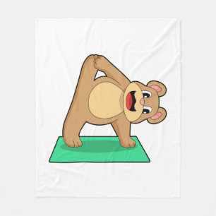 Beer op Yoga Fitness Fleece Deken