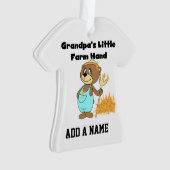 Beer opa's kleine Boerderij hand Ornament (voorkant)