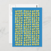 BEER OPTISCHE ILLUSIE BRIEFKAART (Voorkant / Achterkant)
