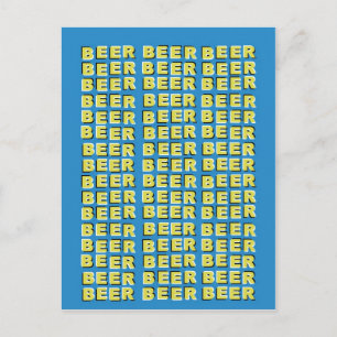 BEER OPTISCHE ILLUSIE BRIEFKAART