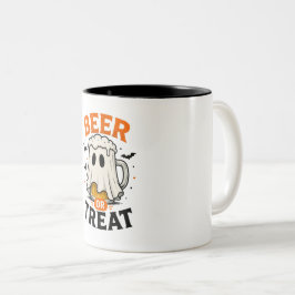 "Beer or Treat" Halloween Keramische Mok