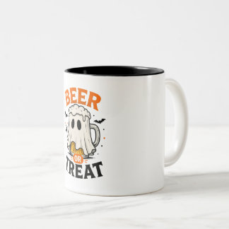 "Beer or Treat" Halloween Keramische Mok