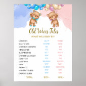 Beer Oude weduwenschalen Poster (Voorkant)