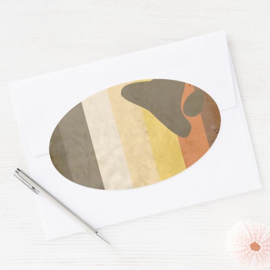 BEER OVALE STICKER (Envelop)