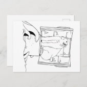 Beer over klimaatverandering feestdagenkaart (Voorkant / Achterkant)