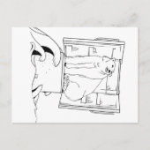 Beer over klimaatverandering feestdagenkaart (Voorkant)