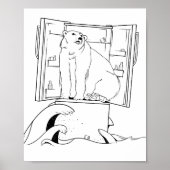 Beer over klimaatverandering poster (Voorkant)