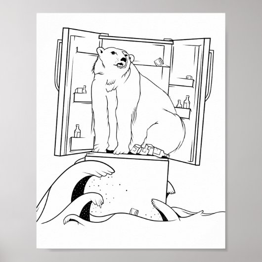 Beer over klimaatverandering poster (Voorkant)