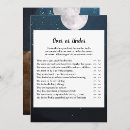 Beer over of onder Baby shower Kaart