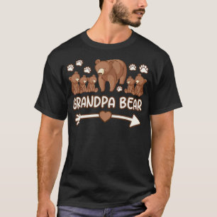 beer overhemden op opa voor mannen , beer op opa 5 t-shirt