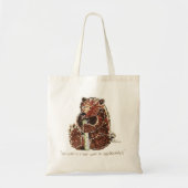 Beer overweegt winterslaap tote bag (Voorkant)