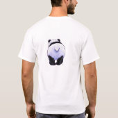 Beer pa Panda Beer T-shirt voor hem (Achterkant)