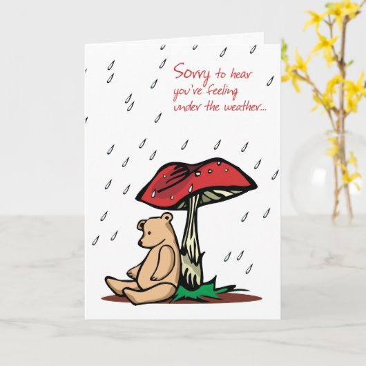 Beer paddenstoel krijgen goed kaart (Gele Bloem)