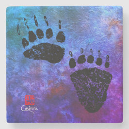 Beer Pakketten op blauw - marmer Onderzetter