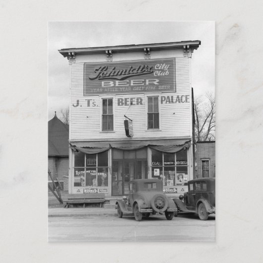 Beer Palace Tavern, 1940 Briefkaart (Voorkant)