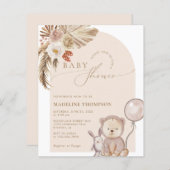 Beer Pampas Baby shower budgettair Bohemen Script (Voorkant / Achterkant)