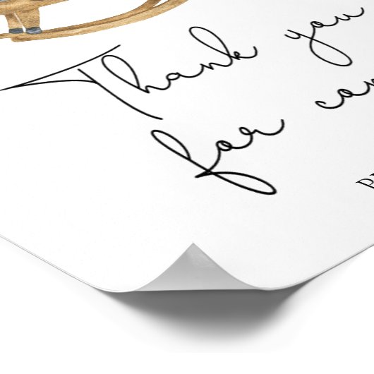 Beer Panda - Bedankt voor het komen Poster (Hoek)