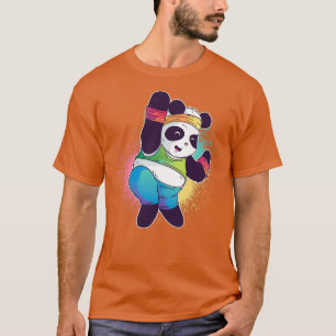beer panda dansen t-shirt
