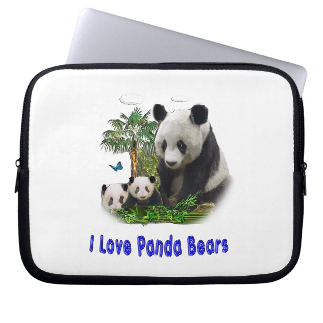 beer panda laptop sleeve (Voorkant)
