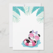 Beer Panda-monium Birthday Party Invitation Panda Kaart (Achterkant)