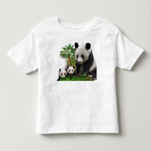 Beer panda peuter kinder shirts (Voorkant)